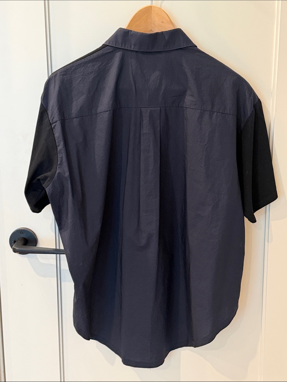 Marni Black and Navy Cotton Architectural Top Minimalist Collared  S | US4, IT40 - Picture 8 of 8